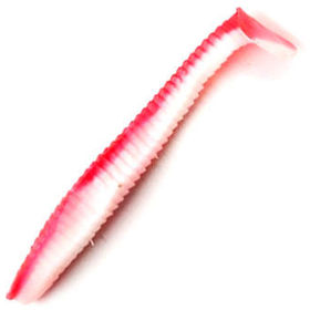 Виброхвост Yaman Flatter Shad 4inch (10.16см) 27-Red White (упаковка - 5шт)