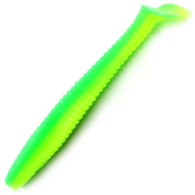 Виброхвост Yaman Flatter Shad 4inch (10.16см) 30-Lime Chartreuse (упаковка - 5шт)