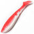 Виброхвост Yaman Light-Flake 4inch (10.16см) 27-Red White (упаковка - 4шт)