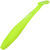 Виброхвост Yaman Pro Flatter Shad 4inch (10.16см) 02-Chartreuse (упаковка - 5шт)
