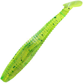 Виброхвост Yaman Pro Flatter Shad 4inch (10.16см) 10-Green pepper (упаковка - 5шт)