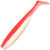 Виброхвост Yaman Pro Sharky Shad 3.75inch (9.53см) 27 Red White (упаковка - 5шт)