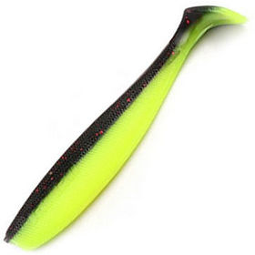 Виброхвост Yaman Sharky Shad 5.5inch (13.97см) 32-Black Red Flake/Chartreuse (упаковка - 5шт)