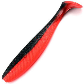 Виброхвост Yaman Sharky Shad 5.5inch (13.97см) 33-Black Red Flake/Red (упаковка - 5шт)