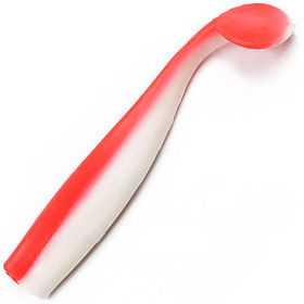 Виброхвост Yaman Spry Minnow 5.5inch (13.97см) 27-Red White (упаковка - 4шт)