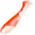 Виброхвост Yaman Pro Boost Up 2.5 (6.35см) 27 Red White (упаковка - 6шт)