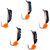 Мормышка вольфрамовая безнасадочная Яман Столбик №7 (1.05г) фц. красный кубик цв.Медь (5шт)