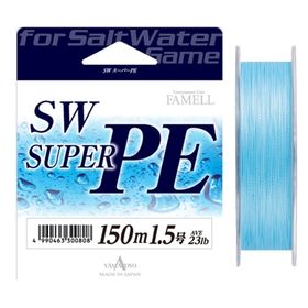 Плетеный шнур Yamatoyo FAMELL SW SUPER PE BLUE #0.6-150М, ГОЛУБОЙ