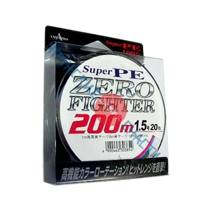 Плетеный шнур Yamatoyo SUPER PE ZERO FIGHTER 10X5 #0.6-200М, МНОГОЦВЕТНЫЙ
