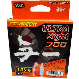 Леска YGK Ultra Sight 100% Fluoro #1.25 150м 0.190мм