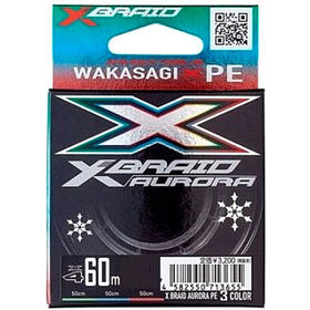 Шнур X-Braid Aurora 60м 0.074мм Wakasagi