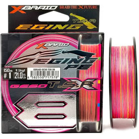Леска плетеная YGK X-Braid Geso TSR X8 #0.6 150м 0.128мм (pink/mark)