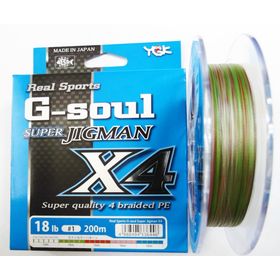 Плетенка New G-Soul Super Jigman X4 200 M-1.0- 18Lb(8,2 Кг)Ygk Line