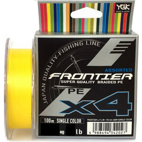 Шнур YGK Frontier Assorted X4 #2.5 100м 0.260мм (желтый)
