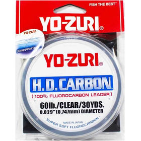 Флюорокарбон Yo-Zuri H.D.Carbon 100% Fluorocarbon Leader 27м 0.747мм (Clear)