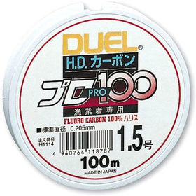Леска Duel H.D.Carbon Pro 100S Fluoro 100% #1.0 100м 0.165мм