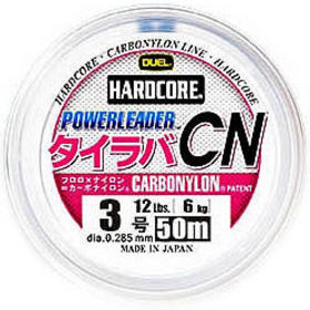 Леска Duel H3336 Hardcore Powerleader CN Carbonylon 50м 0.91мм (прозрачная)