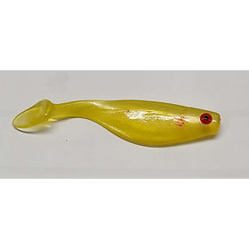 Виброхвост Yum G-Shad 4 (10см) Golden Shiner Glass (упаковка - 5шт)