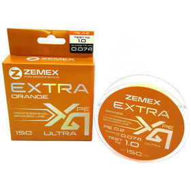 Плетеный шнур Zemex Extra X4 Orange