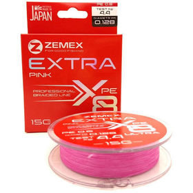 Плетеный шнур Zemex Extra X8 #0.3 150м 0.09мм (Pink)