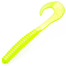 Силиконовая приманка Zoom G-Tail Ringer 4 (10.1 см) Chartreuse Pearl (упаковка - 20 шт)