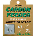 Поводок с крючком Drennan Carbon Feeder Micro Barbed