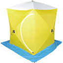 Палатка рыбака Куб-1 трехслойная дышащая (Стэк)