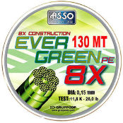 Леска плетеная Asso Evergreen 8X