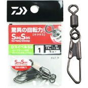 Вертлюг с застежкой Daiwa D Swivel SS Safetysnap+Rolling Swivel