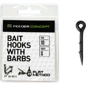 Шипы Feeder Concept Flat Method Bait Hooks With Barbs