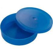 Коробочка круглая синяя (мотыльница) пластик (Виток)