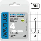 Крючок двойной Nautilus Sting Double SSD 1200 (упаковка)