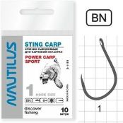 Крючок Nautilus Sting Carp Power Carp Sport S-1151BN