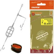 Оснастка карповая Orange №42/1 Classic Flat Method Leadcore + Mould