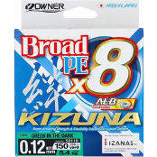 Леска плетеная Owner Kizuna X8 Broad PE