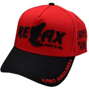 Фирменная кепка Relax (красно-черная)