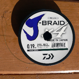 Обзор плетеного шнура Daiwa J-Braid X4, зеленого цвета, 0.19мм