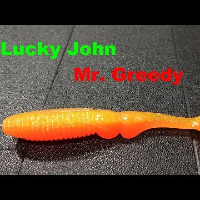 Видеообзор необычного виброхвоста Lucky John Mr. Greedy по заказу Fmagazin