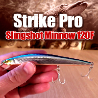 Видеообзор воблера Strike Pro Slingshot Minnow 120F по заказу Fmagazin