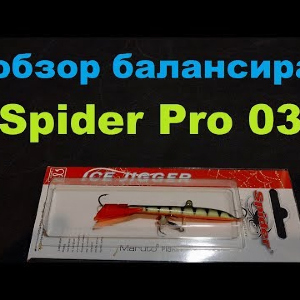 Видеообзор отличного балансира Spider Pro 03 по заказу Fmagazin