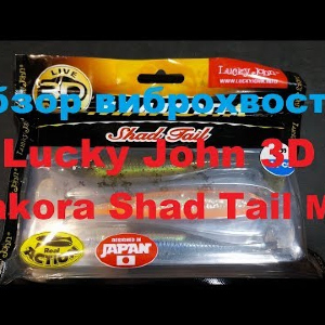 Видеообзор виброхвоста Lucky John 3D Makora Shad Tail Mix по заказу Fmagazin