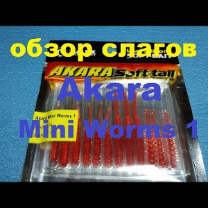 Видеообзор слагов Akara Mini Worms 1 по заказу Fmagazin