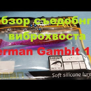 Видеообзор съедобного виброхвоста German Gambit 100 по заказу Fmagazin