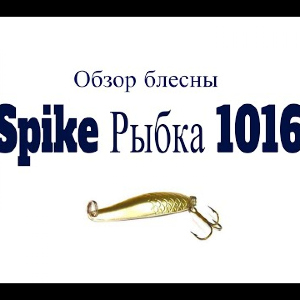 Видеообзор блесны Spike Рыбка 1016 по заказу Fmagazin