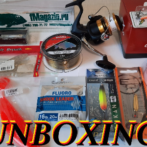 Unboxing посылки с Shimano FX, леской Seaguar и приманками по заказу Fmagazin.
