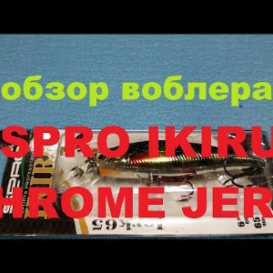 Видеообзор воблера SPRO IKIRU CHROME JERK по заказу Fmagazin