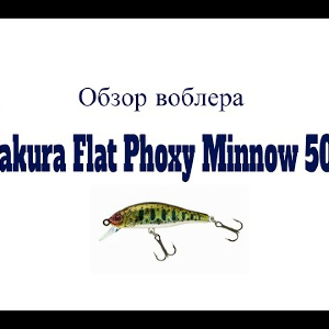 Видеообзор воблера Sakura Flat Phoxy Minnow 50S по заказу Fmagazin