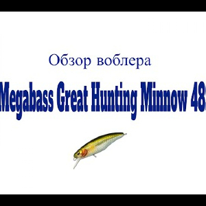 Видеообзор воблера Megabass Great Hunting Minnow 48S по заказу Fmagazin