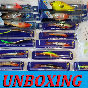 Unboxing посылки с поролоновыми рыбками и приманками Aqua по заказу Fmagazin.