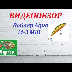 Видеообзор Воблера Aqua M-3 МШ по заказу Fmagazin.